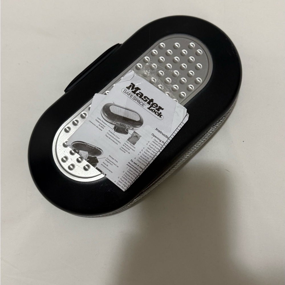 Master Lock Black and Silver Lock Box